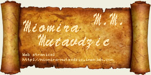 Miomira Mutavdžić vizit kartica